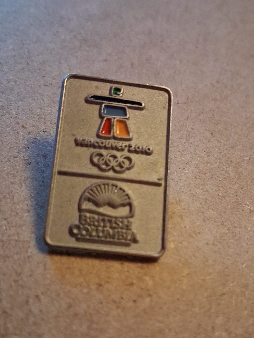 Vancouver 2010 Olympic Pin with British Columbia Logo